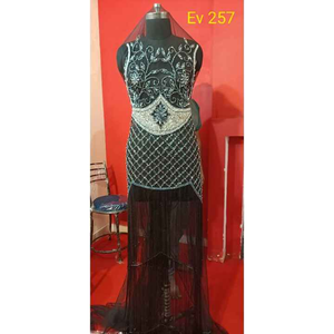 Phong Cách Dân tộc Tay Thêu Đính Cườm Vải Lưới Cho Phía Trước Và Trở Lại Tấm Thời Trang Phụ Kiện - Product Image 3