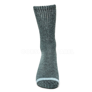 Venta al por mayor 100% lana merino invierno al aire libre equipo calcetines gruesos Terry resistente Casual antibacteriano trabajo caza senderismo para hombres - Product Image 2