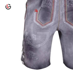 German <b>Festival</b> Cowhide & Coat Sweat Leather Bavarian Lederhosen <b>Short</b> With Custom Embroidery Logo Oem Service Pakistan Leather - Product Image 5