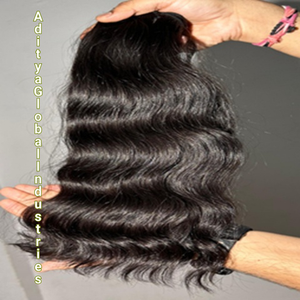Extensiones de Cabello Humano Indio Remy con Ondas Naturales y Cutículas Alineadas, Trama Doble a Máquina - Product Image 2