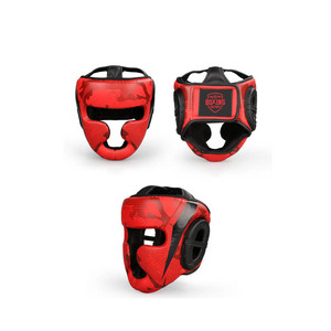 Casque de boxe pour hommes de haute qualité Protège-tête en cuir PU confortable pour l'entraînement Équipement de protection supérieur dans les arts martiaux - Product Image 3