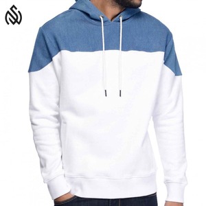 Couleur contrastée meilleure vente Top qualité hommes sweats à capuche quantité minimale de commande bas séchage rapide et respirant homme hiver 100% coton sweats à capuche basiques - Product Image 4
