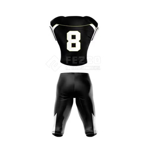Factory Manufacturer Customized American Football Uniform Latest Design Short Printed Breathable 100% Polyester All Seasons - Product Image 2