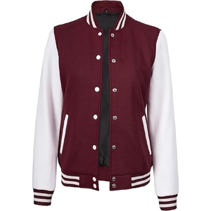 <b>Men</b> maroon varsity <b>jacket</b> <b>white</b> sleeve letterman <b>jacket</b> maroon baseball bomber classic collegiate <b>jacket</b> - Product Image 1