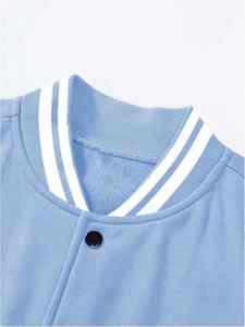 Chaqueta de béisbol universitaria de diseño profesional para hombre, estilo Hip Hop, manga larga, bolsillos delanteros, cuello levantado, chaqueta universitaria para hombre - Product Image 3