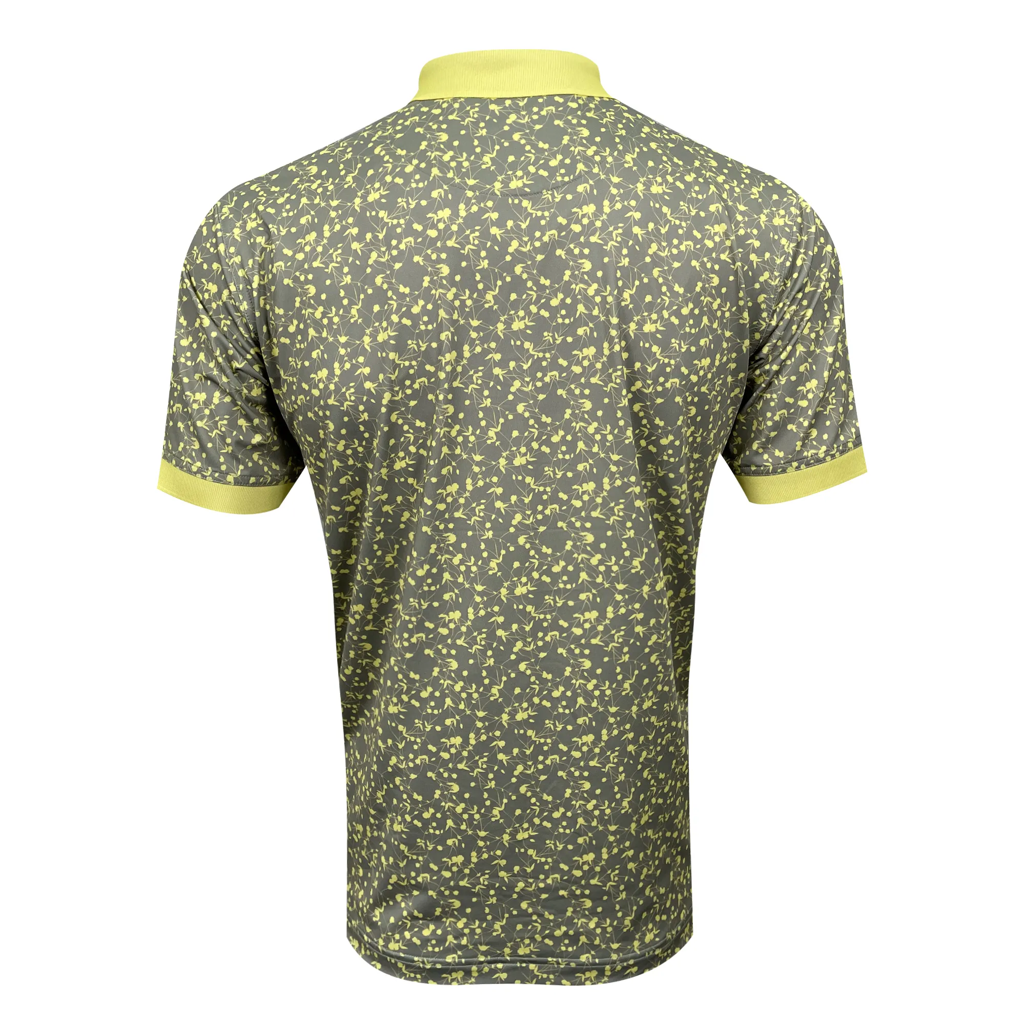 قميص بولو جولف قطني مخطط حسب الطلب: تصميمات مخصصة ومربعات ألوان على الموضة للرجال من فيتنام