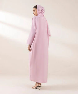 El más nuevo Tipo precio al por mayor musulmán Abaya Jilbab Overhead 2 piezas mujeres Abaya Juba OEM ODM servicio personalizado 2025 mejor - Product Image 3