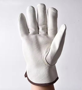 Custom Logo <b>Sheepskin</b> Leather <b>Gloves</b> From Pakistan White Work Safety <b>Gloves</b> with Hand Protection for Drivers Winter Season Made - Product Image 3