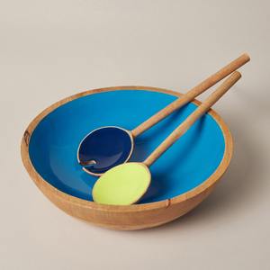 Cuchara de Servir de Madera Industrial Moderna, Hecha a Mano con Madera Natural Ecológica, Apta para Lavavajillas, Juego de Cubiertos con Diseño Colorido - Product Image 2