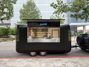 <b>Food</b> Trucks Matte Black Futuristic <b>Food</b> <b>Trailer</b> + FREE SHIPPING FOR ALL - Product Image 1