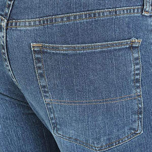Straight Casual Denim Pants Custom Logo Breathable Mid Waist Wholesale Custom Loose Casual Print Denim Pant - Product Image 4
