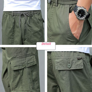 Venta al por mayor OEM pantalones cargo de moda de otoño de los hombres Slim Fit Hip Hop grandes bolsillos Casual deportes pantalones de carga - Product Image 6