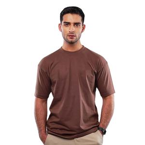 Meilleure qualité 100% coton vierge T-shirts pour hommes col rond manches courtes impression personnalisée poids lourd 210g maillot écologique OEM - Product Image 3