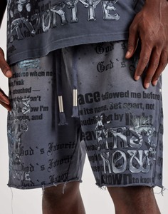 Shorts de basketball pour hommes en polyester mesh double couche, impression par sublimation intégrale de haute qualité, design personnalisé, entrejambe de 5 pouces, style hip hop - Product Image 6