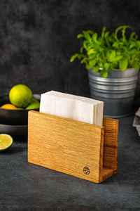 Dispensador de servilleteros de madera de Color Natural, cubierta de caja de pañuelos de bambú cuadrada decorativa independiente para organizador de almacenamiento de habitación - Product Image 3