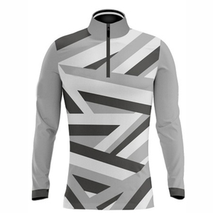 Reversible Sublimation Quarter Zip Long Sleeve Shirt Plus Size Custom Sportswear Eco-Friendly Lightweight <b>Athletic</b> Training High - Product Image 3