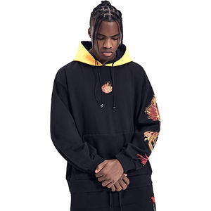 Pull-over lourd avec logo personnalisé Sweats à capuche et sweat-shirts pour hommes Sweats à capuche de luxe en molleton de coton et polyester de haute qualité - Product Image 1