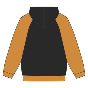 Sweat à capuche brodé avec lettres Alpha APA, noir premium et manches raglan or vieilli, vêtements de fraternité grecque, vêtements Divine Nine HBCU - Product Image 3