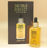 Ampoule visage coréenne anti-âge et éclaircissante 24K Gold Peptides Centella Ginseng Aloe Vera Acide Hyaluronique 50g, raffermissante et hydratante