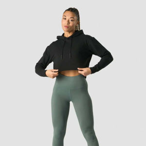 Vente en gros de sweats à capuche courts pour femmes avec logo personnalisé, sweats à capuche et pulls décontractés pour femmes, sweats à capuche courts surdimensionnés pour femmes - Product Image 4