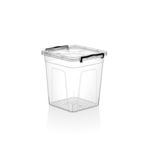 กล่องเก็บอาหารทรงสี่เหลี่ยมผืนผ้าขนาด 10 ลิตร ผลิตจากพลาสติก PP เป็นมิตรต่อสิ่งแวดล้อม ฝาปิดปลอดภัย รักษาความสดใหม่ได้หลากหลาย - Product Image 1