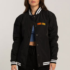 Premium femmes varsity veste laine mélange polaire manches élégant vêtements d'extérieur à la mode collège letterman bombardier en gros - Product Image 5