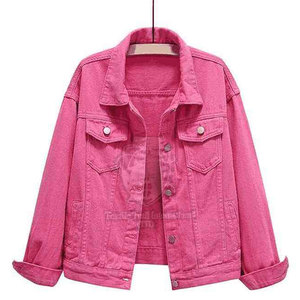 Veste en jean pour femme, sur mesure, boutonnée, respirante, légère, écologique, pour l'hiver, avec manches longues - Product Image 3