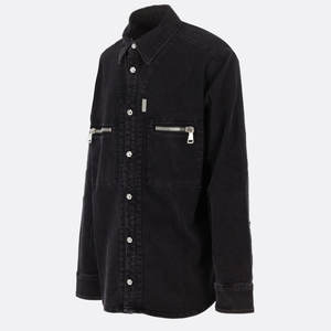 Veste en jean vintage élégante OEM, vêtements décontractés, vente en gros, haute qualité, 100% coton, respirante, séchage rapide, pour hommes - Product Image 5