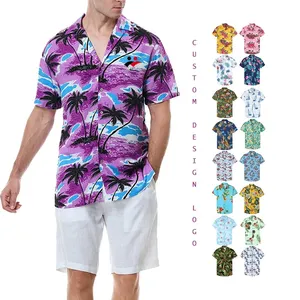 Hot Bán Bãi Biển Lướt Sóng Người Đàn Ông Của Áo Sơ Mi 3D Kỹ Thuật Số Hình Học Hawaii In Cơ Bắp Ngắn Tay Áo T Áo Sơ Mi