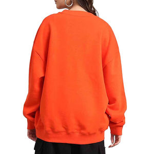 Cher amoureux LOGO personnalisé OEM ODM pull tricoté côtelé blanc 290 Gsm cordé équipage graphique surdimensionné col rond sweat femmes - Product Image 3