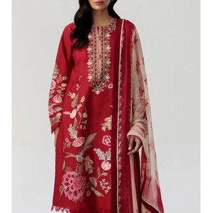 Robe d'été pour femmes indiennes et pakistanaises Salwar Kameez Dernier style de la collection Eid Design Offre Spéciale - Product Image 5