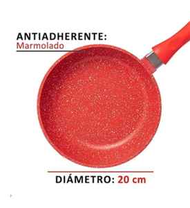 Ultra Z608 Sartén antiadherente jaspeada roja 20 cm - Product Image 3
