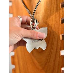 Pendentif papillon en turquoise et argent sterling Randy Billy Royston pour les occasions de cadeaux - Product Image 3