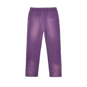 Pantalon de survêtement de survêtement vintage de coupe régulière décontracté pour hommes, imprimé sur mesure, délavé à l'acide, avec boutons, pantalon grande taille - Product Image 4