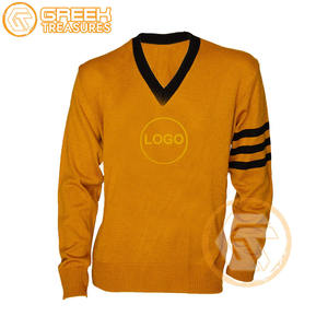 Haute qualité Phi hommes Alpha acrylique brodé Cardigan personnalisé sororité chandails respirant tricoté pulls fraternité - Product Image 5