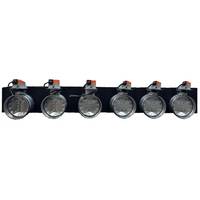 Ventilation industrielle : Plénum en mousse de polyuréthane 6 zones avec registre motorisé Lindab 160/200 mm et connexion latérale VMC