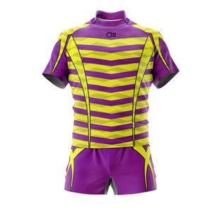 Uniforme de rugby personnalisé OEM ODM gaufrage uni design vente en gros de vêtements de sport de haute qualité fabriqués au Pakistan - Product Image 1