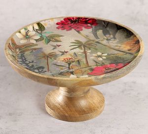 Modern Style Birthday Party Table Top <b>Wooden</b> <b>Cake</b> Stand with Glass Top Kitchen Bakeware Wholesale Manufacturer Exporter - Product Image 1