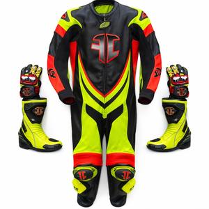 Équipement de moto Pro Biker, noir néon jaune, nouvelle arrivée, uniforme de moto en cuir véritable, qualité supérieure, combinaison de moto coupe-vent - Product Image 5