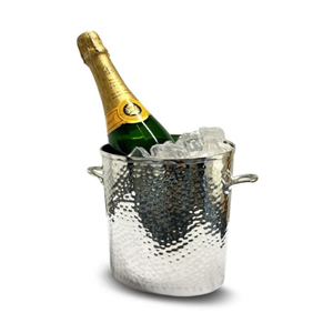 Seau à glace pour champagne en argent de luxe avec tête de cerf, support en métal, refroidisseur à vin, bol, décoration de bar de fête, centre de table de luxe - Product Image 2