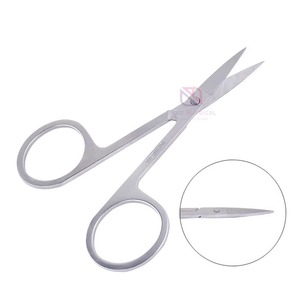Tijeras Profesionales de Alta Calidad para Manicura y Pedicura |   Cuchilla Recta de Acero Inoxidable con Punta Afilada para Uso en Salón - Product Image 3