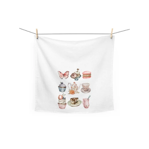 Toallas de cocina bordadas de algodón orgánico a cuadros Golf Horizon 50x70cm 210 GSM GOTS Certificado de secado rápido respetuoso con el medio ambiente paño diario - Product Image 5