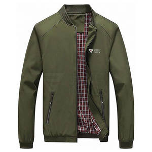 2024 personnalisé conçu hommes décontracté sport Bomber veste haute qualité Satin tissu léger col montant haute rue pour l'hiver - Product Image 1