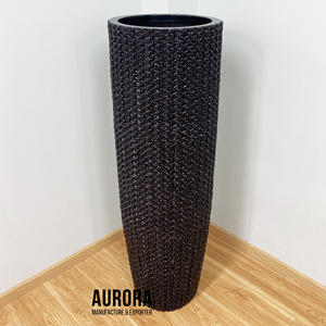 Macetas Decorativas Modernas de Fibra de Vidrio con Orificio de Drenaje, Ecológicas, para Interiores, Hogar y Jardín, Tamaño Grande, Fábrica Vietnamita - Product Image 2