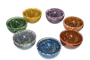 Vente en gros de la meilleure qualité de copeaux de cristal d'agate, bol d'orgonite, style religieux, pierre précieuse, fait à la main - Product Image 6