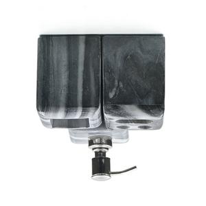 Élégant ensemble de salle de bain en marbre noir moderne et durable de trois pièces avec gobelet et porte-brosse à dents au prix de gros - Product Image 6