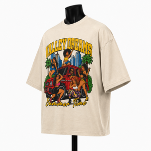 เสื้อยืดโอเวอร์ไซส์ลายกราฟิกวินเทจสำหรับผู้ชาย เสื้อยืดผ้าฝ้ายสไตล์สตรีทแวร์ฤดูร้อน แฟชั่นลำลองสไตล์คนเมือง เสื้อทรงหลวม - Product Image 3