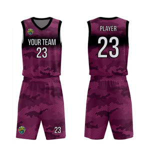 Conjunto de uniforme de baloncesto personalizado para hombre Jersey transpirable adulto con bajo MOQ impresión por sublimación uniformes de baloncesto - Product Image 4