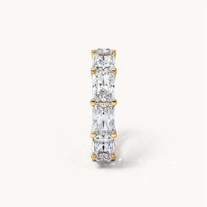 Bague en or jaune plaqué rhodium avec pierre précieuse taille marquise - Product Image 6
