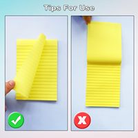 Vente en gros bon marché logo personnalisé réutilisable papeterie scolaire claire colorée blocs de papier à lettres notes autocollantes avec lignes pour le bureau